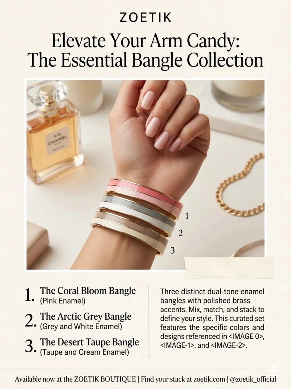 Pick your Zoetik Enamel Bangle